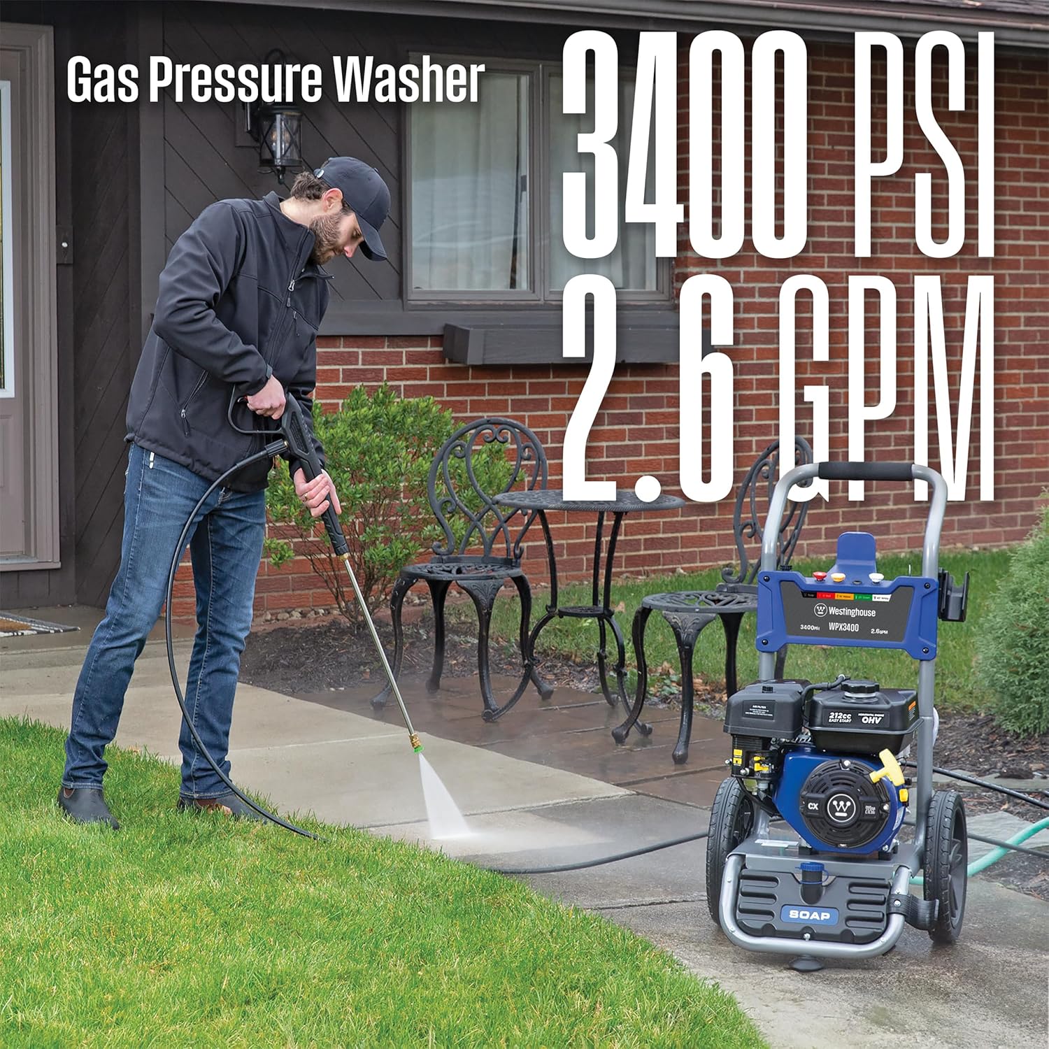 Westinghouse WPX3400 Gas Pressure Washer